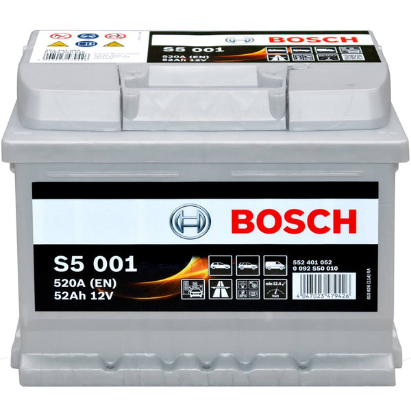 Bosch S5001 12V 52Ah 520A/EN Autobatterie