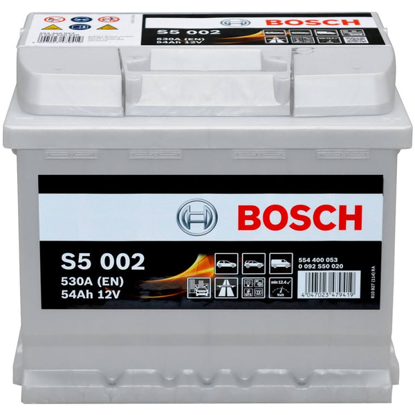 Bosch S5002 12V 54Ah 530A/EN Autobatterie