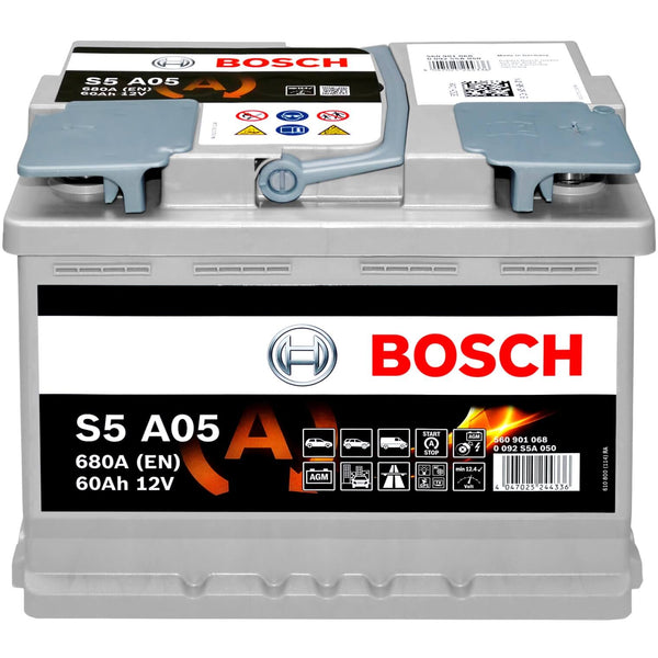 Bosch S5A05 AGM 12V 60Ah 680A/EN Autobatterie