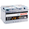 Autobatterie BOSCH Start-Stop AGM S5A11 12V 80Ah Seite links