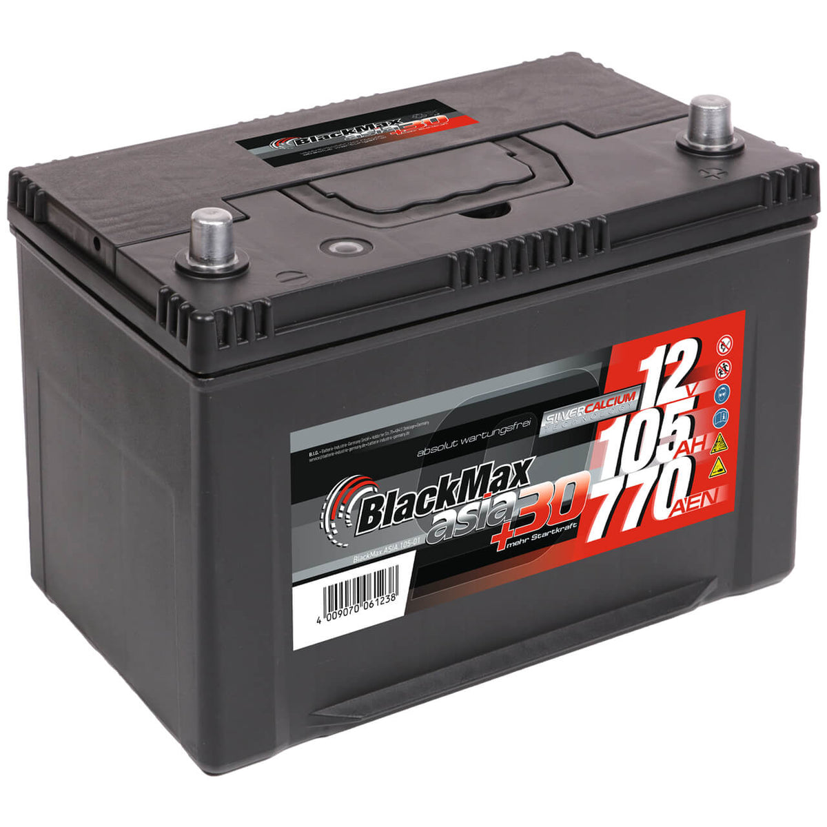 BlackMax ASIA 105-01 12V 105Ah 770A/EN Autobatterie