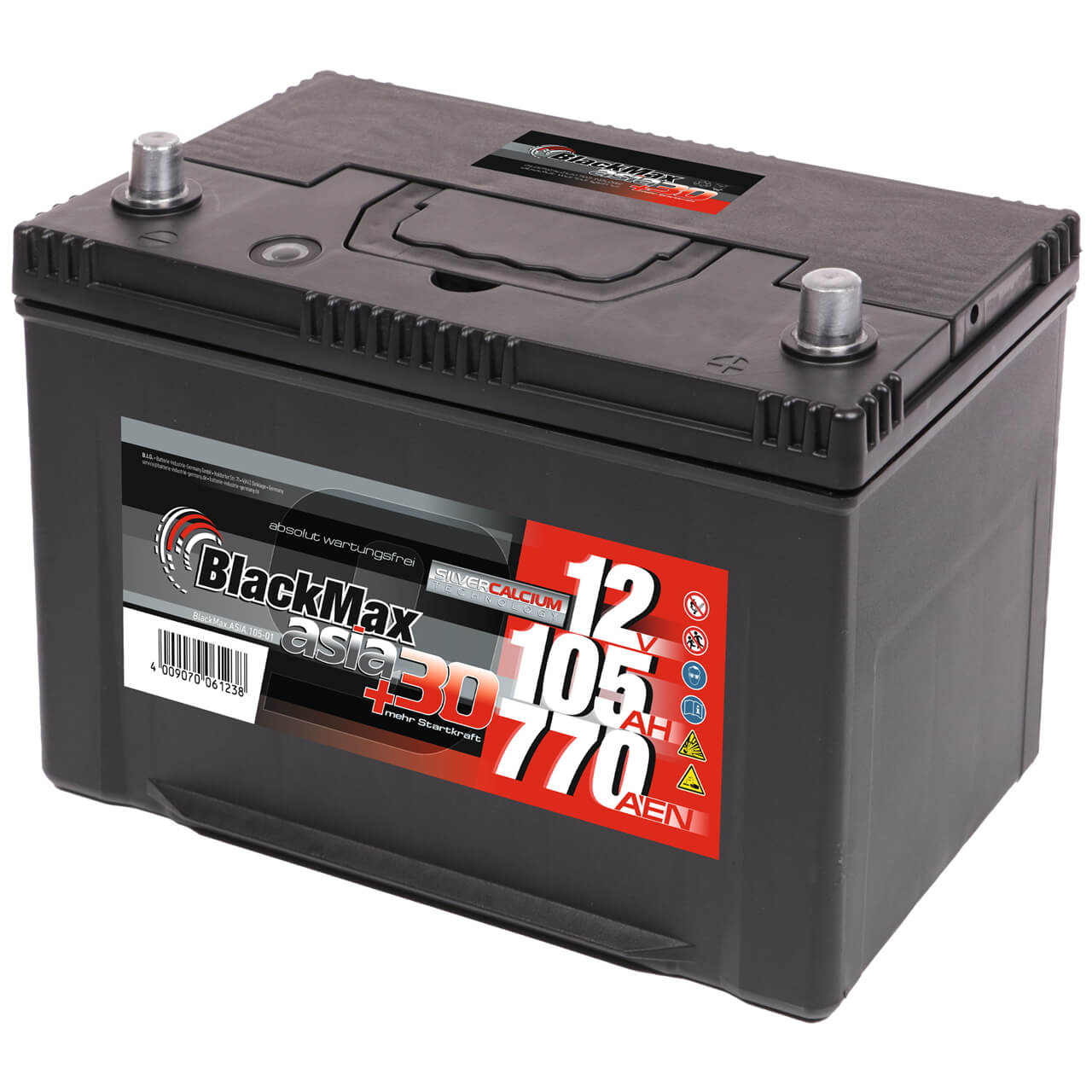 BlackMax ASIA 105-01 12V 105Ah 770A/EN Autobatterie