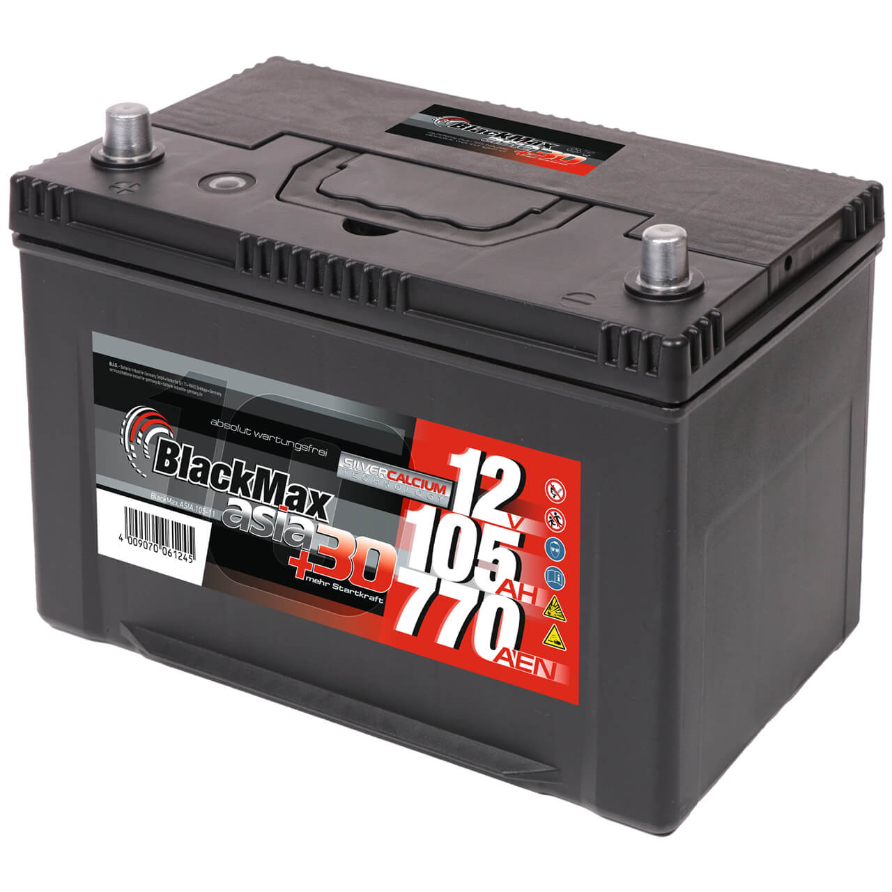 BlackMax ASIA 105-11 12V 105Ah 770A/EN Autobatterie