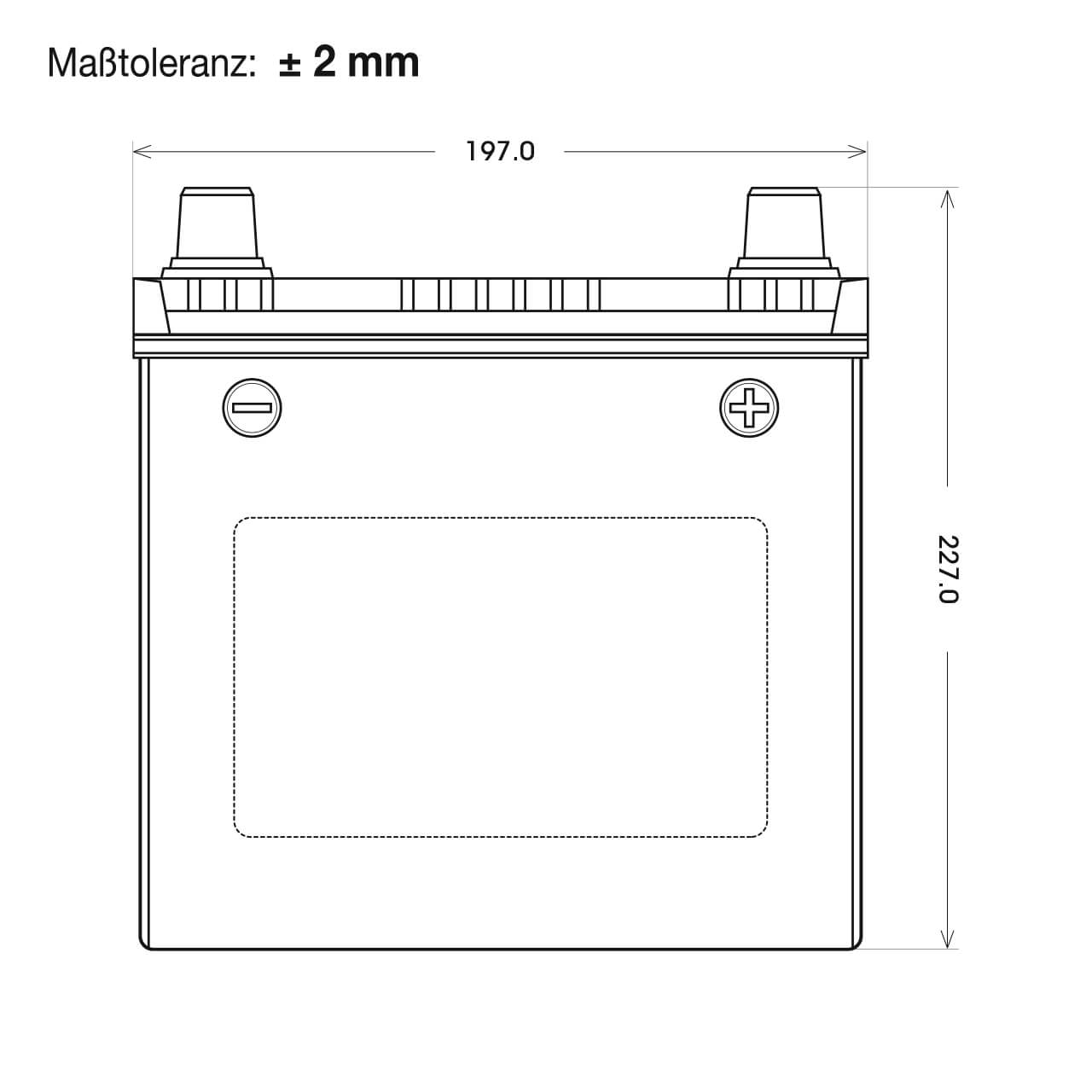 BlackMax ASIA 45-03 12V 45Ah 390A/EN Autobatterie