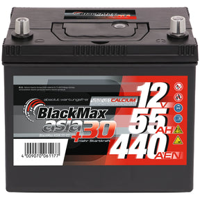 BlackMax ASIA 55-03 12V 55Ah 440A/EN Autobatterie