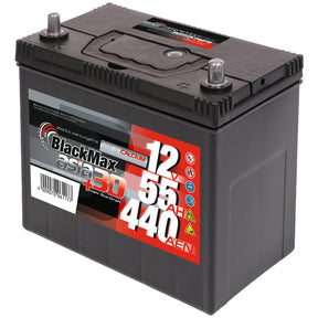 BlackMax ASIA 55-03 12V 55Ah 440A/EN Autobatterie