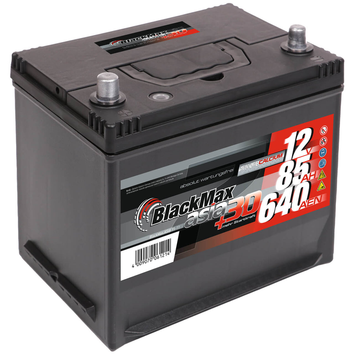 BlackMax ASIA 85-11 12V 85Ah 640A/EN Autobatterie