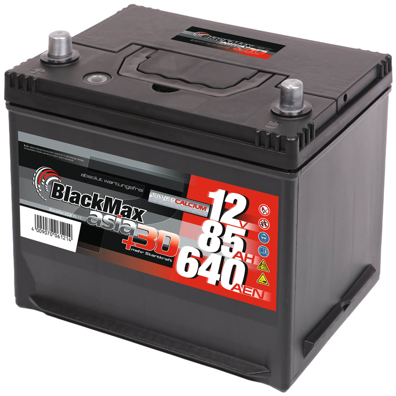 BlackMax ASIA 85-11 12V 85Ah 640A/EN Autobatterie