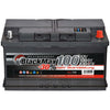 Autobatterie BlackMax 12V 100Ah Front