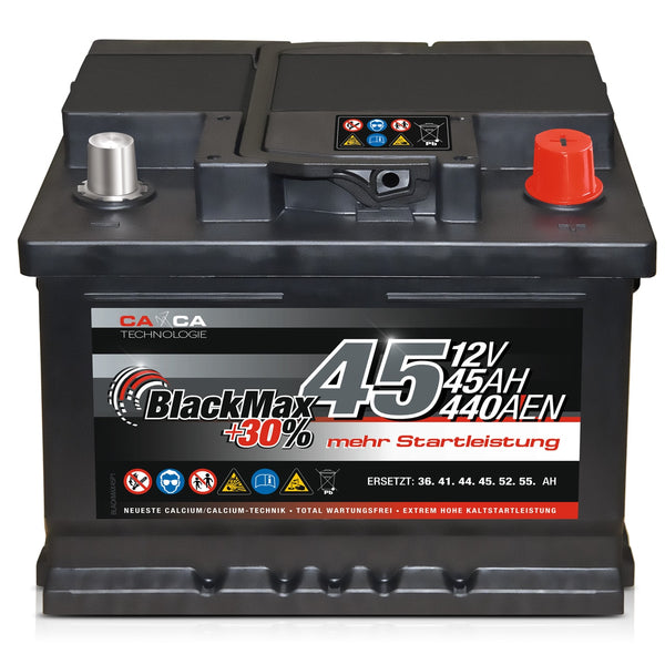 BlackMax +30% 12V 45Ah 440A/EN Autobatterie