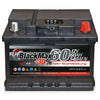 Autobatterie BlackMax 12V 60Ah Front