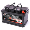 Autobatterie BlackMax 12V 70Ah Seite rechts