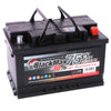 Autobatterie BlackMax 12V 75Ah Seite links