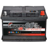 Autobatterie BlackMax 12V 80Ah Front