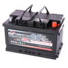 Autobatterie BlackMax 12V 80Ah Seite rechts