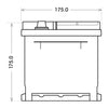 Autobatterie BlackMax 12V 85Ah technische Zeichnung Seite