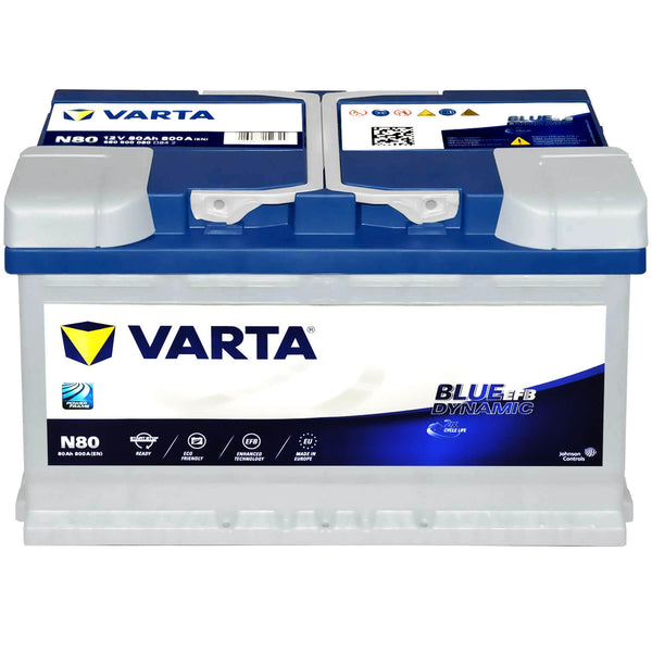 Varta N80 Blue Dynamic EFB 12V 80Ah 800A/EN Autobatterie