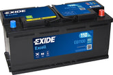 Autobatterie Exide Excell EB1100 12V 110Ah Seite links