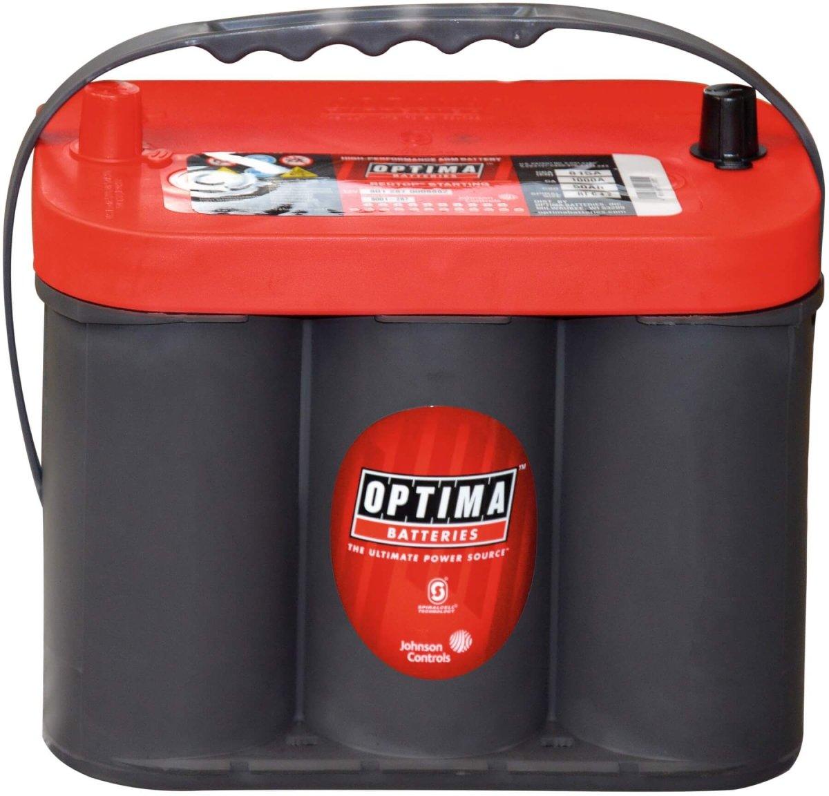 US Autobatterie Optima Red Top AGM RTC4.2 12V 50Ah Front