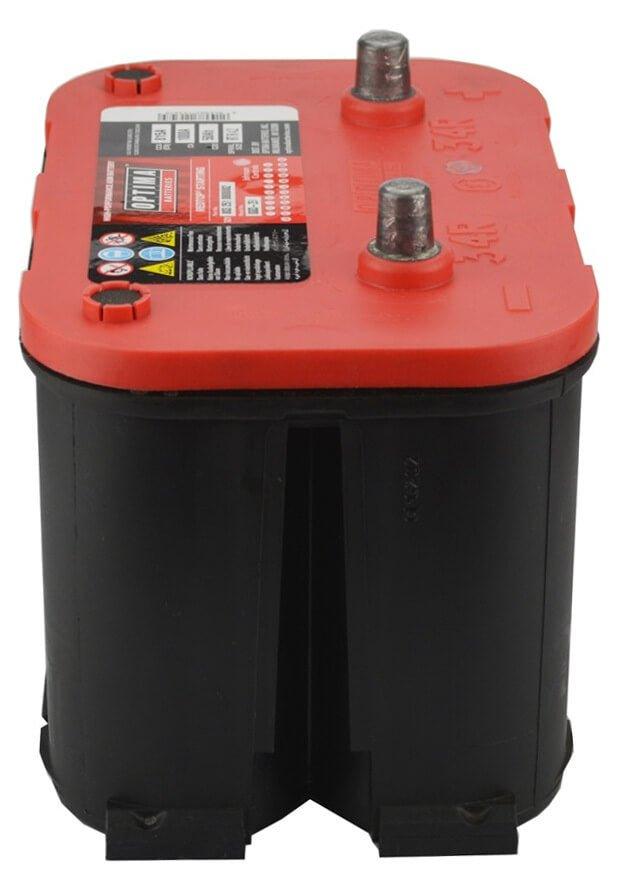 US Autobatterie Optima Red Top AGM RTR4.2 12V 50Ah Seite links