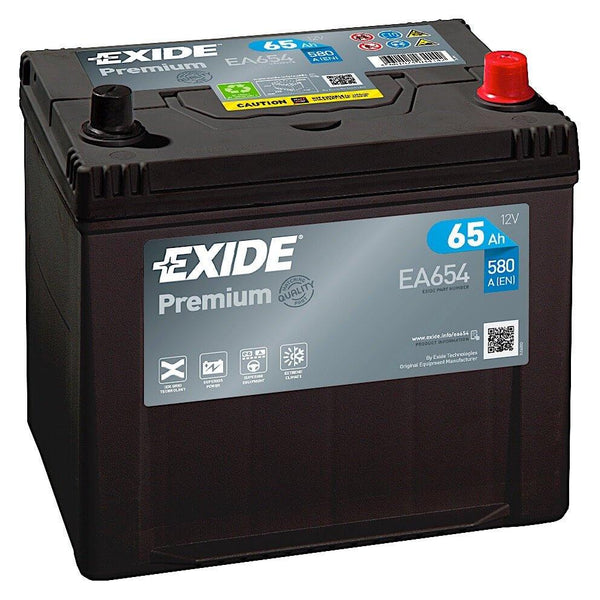 Exide Premium Carbon Boost EA654 12V 65Ah 580A/EN Autobatterie