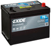 Autobatterie Exide Premium Carbon Boost 2.0 EA754 12V 75Ah Seite links