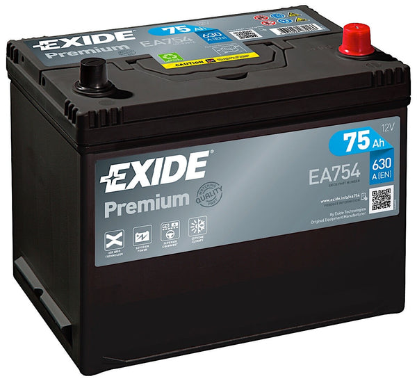 Exide Premium Carbon Boost EA754 12V 75Ah 630A/EN Autobatterie