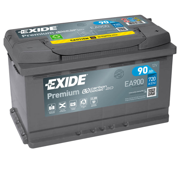 Exide Premium Carbon Boost EA900 12V 90Ah 720A/EN Autobatterie