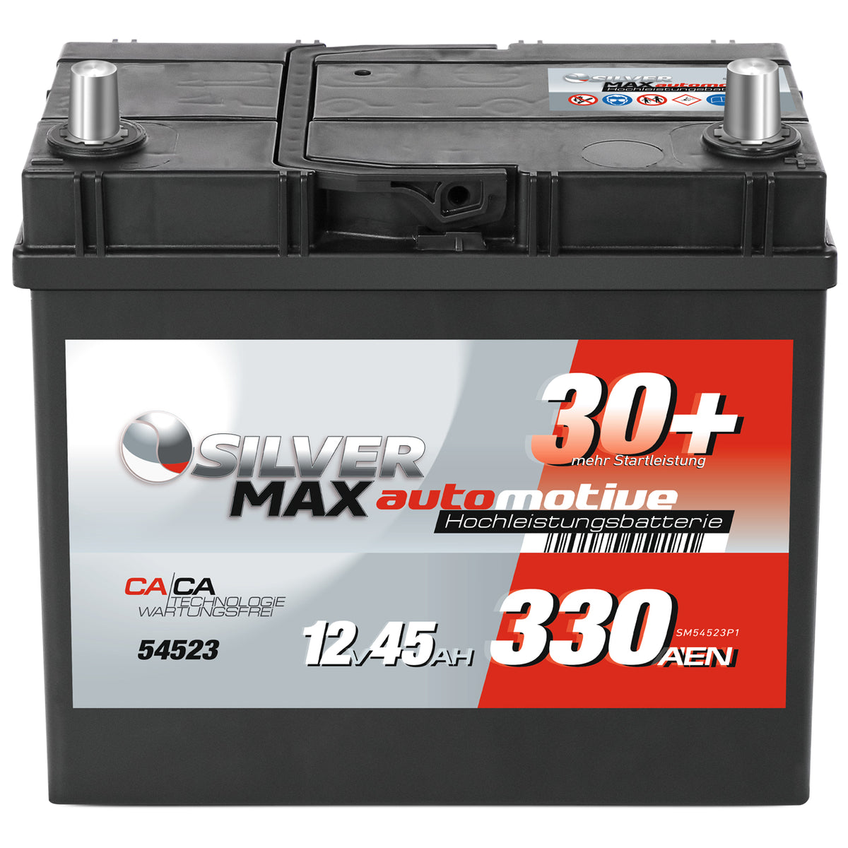 Autobatterie 12V 45Ah SilverMax 54599 430A/EN Starterbatterie PKW KFZ