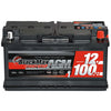 Autobatterie BlackMax Start-Stop AGM 12V 100Ah Front