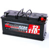 Autobatterie BlackMax Start-Stop AGM 12V 110Ah Seite rechts