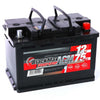 Autobatterie BlackMax Start-Stop AGM 12V 75Ah Seite links