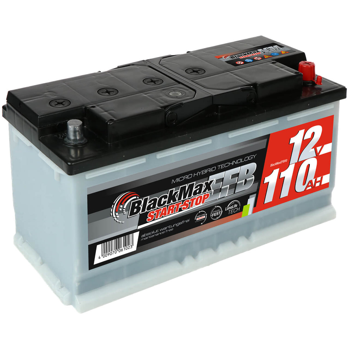 BlackMax Start-Stop EFB 12V 110Ah 1100A/EN Autobatterie