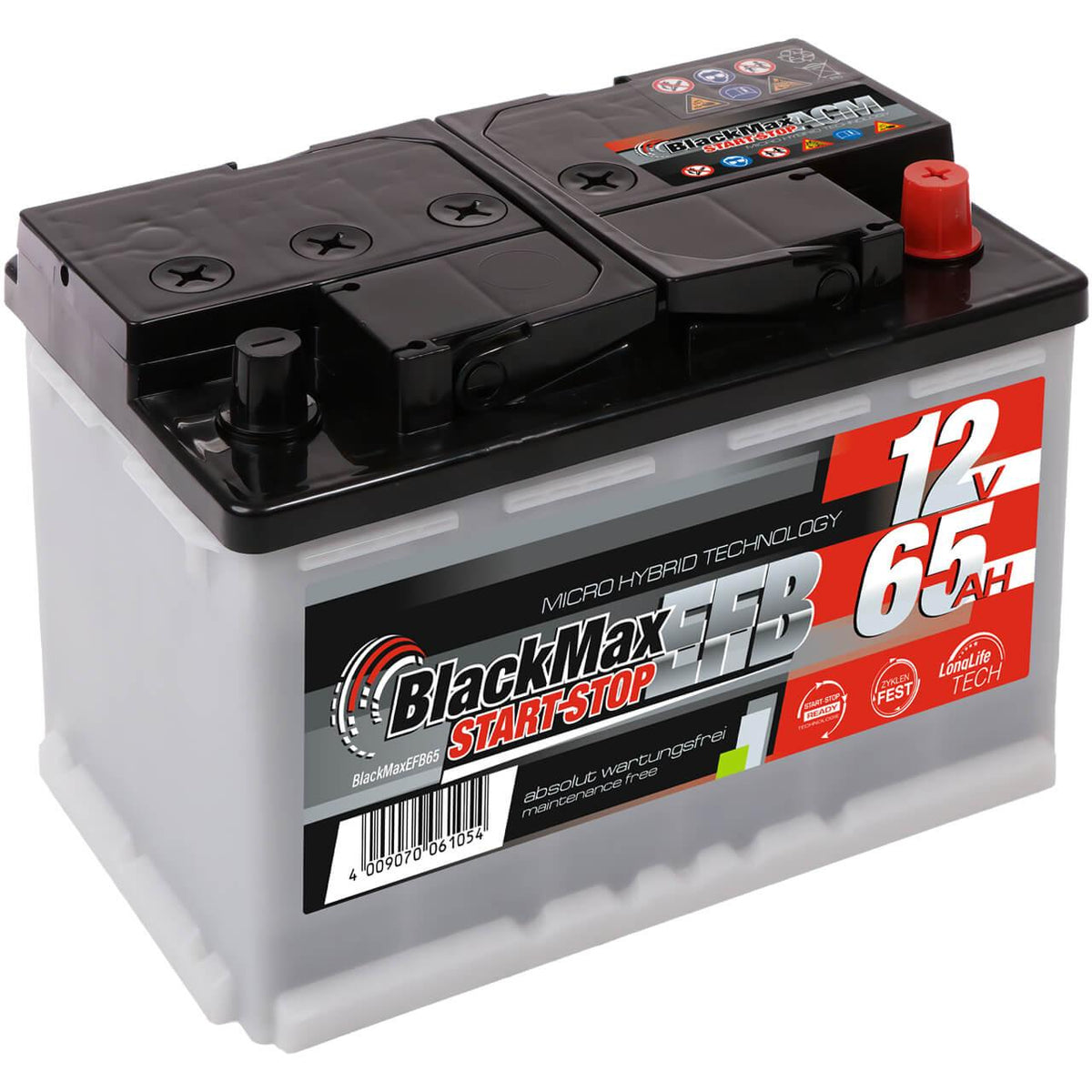 BlackMax Start-Stop EFB 12V 65Ah 600A/EN Autobatterie