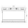 Autobatterie BlackMax Start-Stop EFB 12V 90Ah technische Zeichnung Front