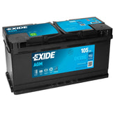 Autobatterie Exide AGM EK1050 12V 105Ah Seite links