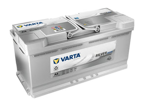 Autobatterie Varta Silver Dynamic AGM xEV Start Stop A4 12V 105Ah 605901095J382 Seite links