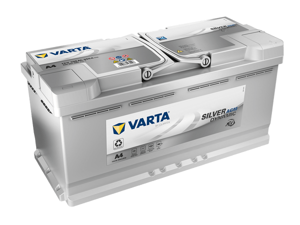 Varta A4 Silver Dynamic AGM 12V 105Ah 950A/EN ersetzt Varta H15 Autobatterie