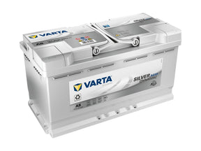 Autobatterie Varta Silver Dynamic AGM xEV Start Stop A5 12V 95Ah 595901085J382 Seite links