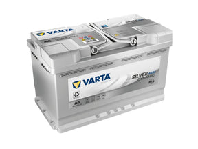 Autobatterie Varta Silver Dynamic AGM xEV Start Stop A6 12V 80Ah 560901080J382 Seite links