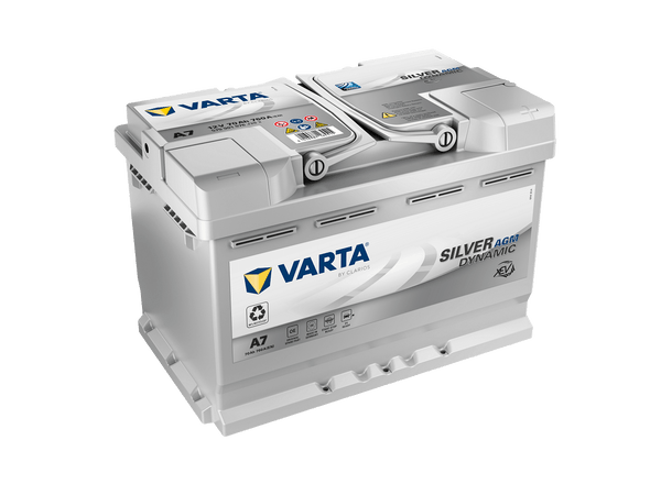 Varta A7 Silver Dynamic AGM 12V 70Ah 760A/EN ersetzt Varta E39 Autobatterie