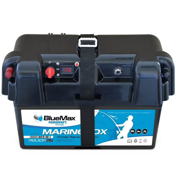 BLUEMAX Fisherman's Energy Marine Batteriebox XL mit Ladezustandsanzeige Versorgerbatterie