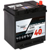 Bordnetzbatterie SilverMax EV A40-03 12V 40Ah Seite links