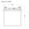 Bordnetzbatterie SilverMax EV A45-01 12V 45Ah technische Zeichnung Front