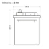 Bordnetzbatterie SilverMax EV A45-01 12V 45Ah technische Zeichnung Seite