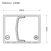 Bordnetzbatterie SilverMax EV A45-01 12V 45Ah technische Zeichnung oben