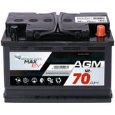Bordnetzbatterie SilverMax EV AGM 12V 70Ah Front