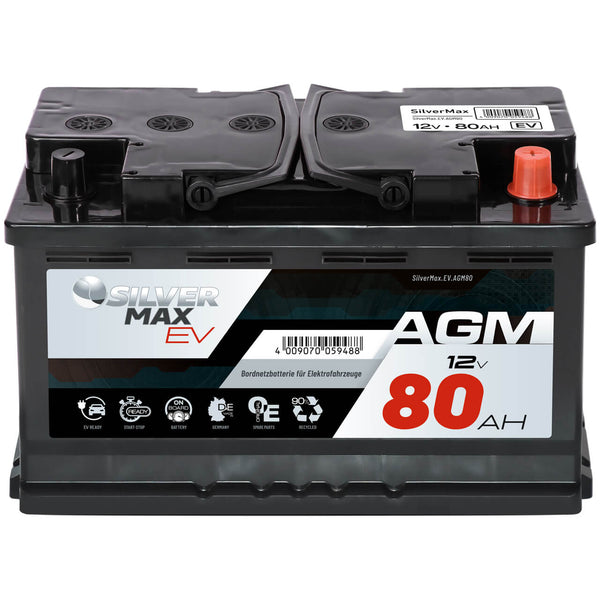 SilverMax EV AGM 12V 80Ah 800A/EN Bordnetzbatterie