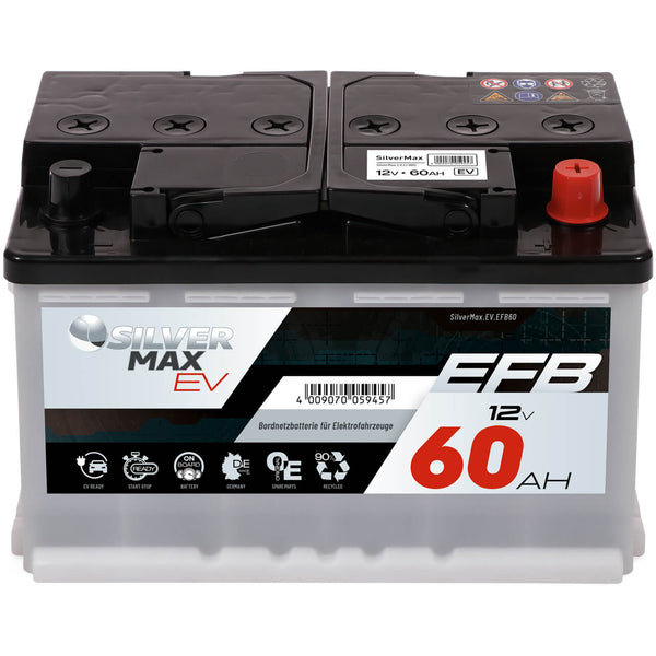 SilverMax EV EFB 12V 60Ah 640A/EN Bordnetzbatterie