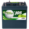 Golf Cart und Utility Vehicle Batterie GreenMax Golf Ace T-105 6V 225Ah Front